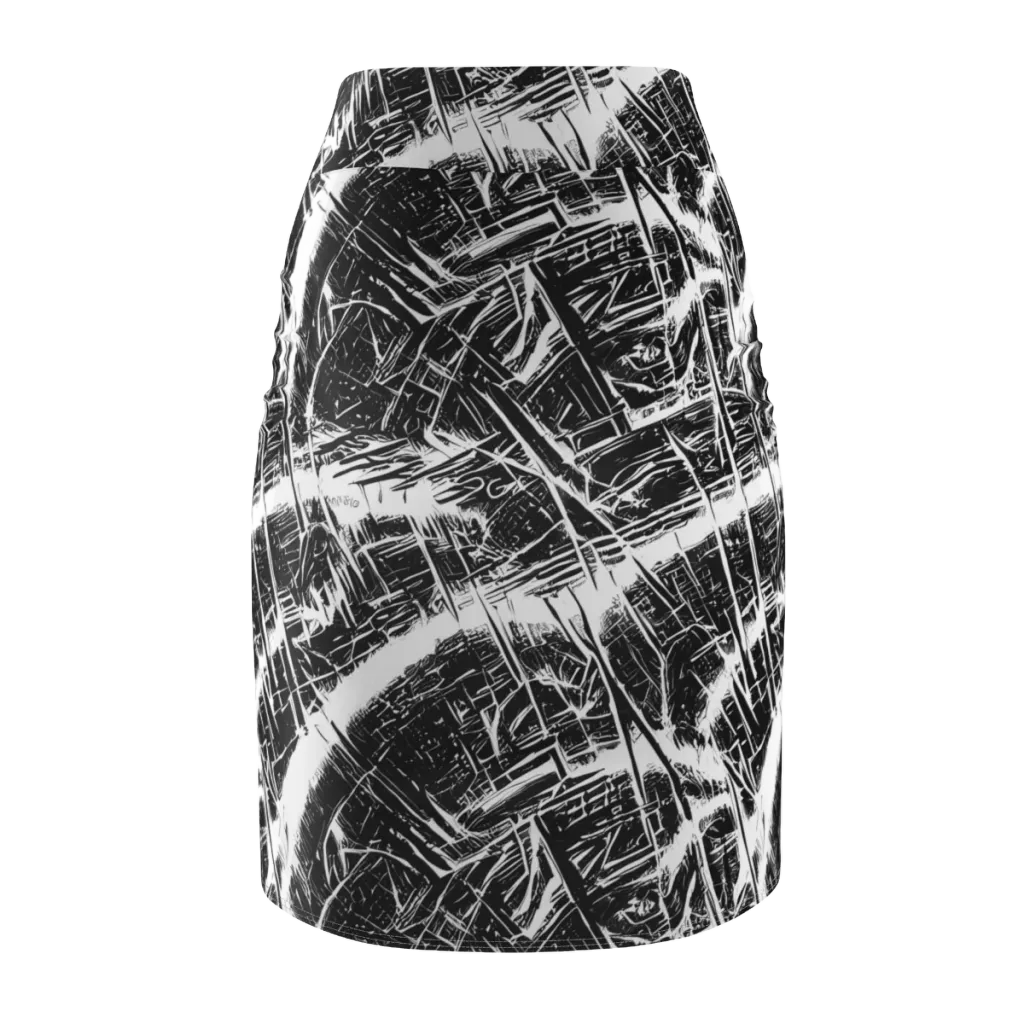 Ferriss Fractals on Pencil Skirt — Back