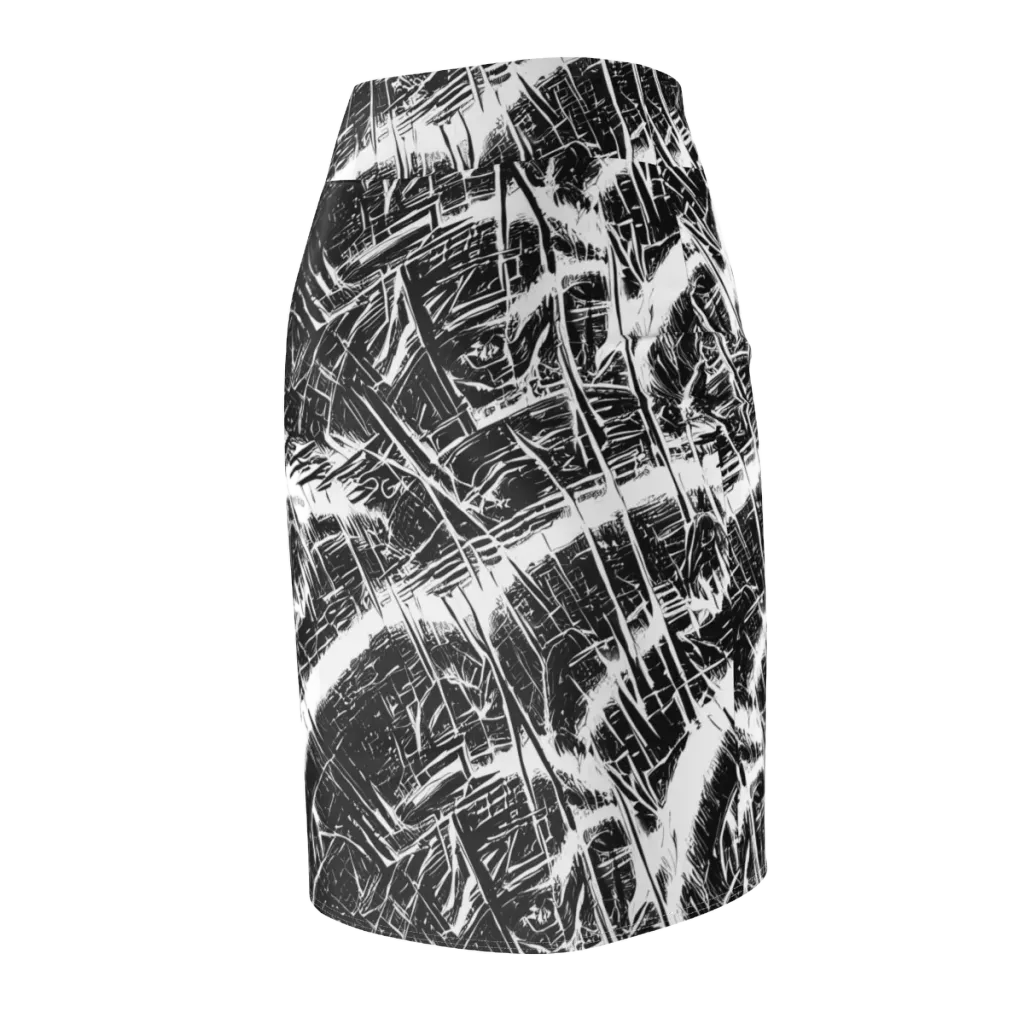 Ferriss Fractals on Pencil Skirt — Back Side