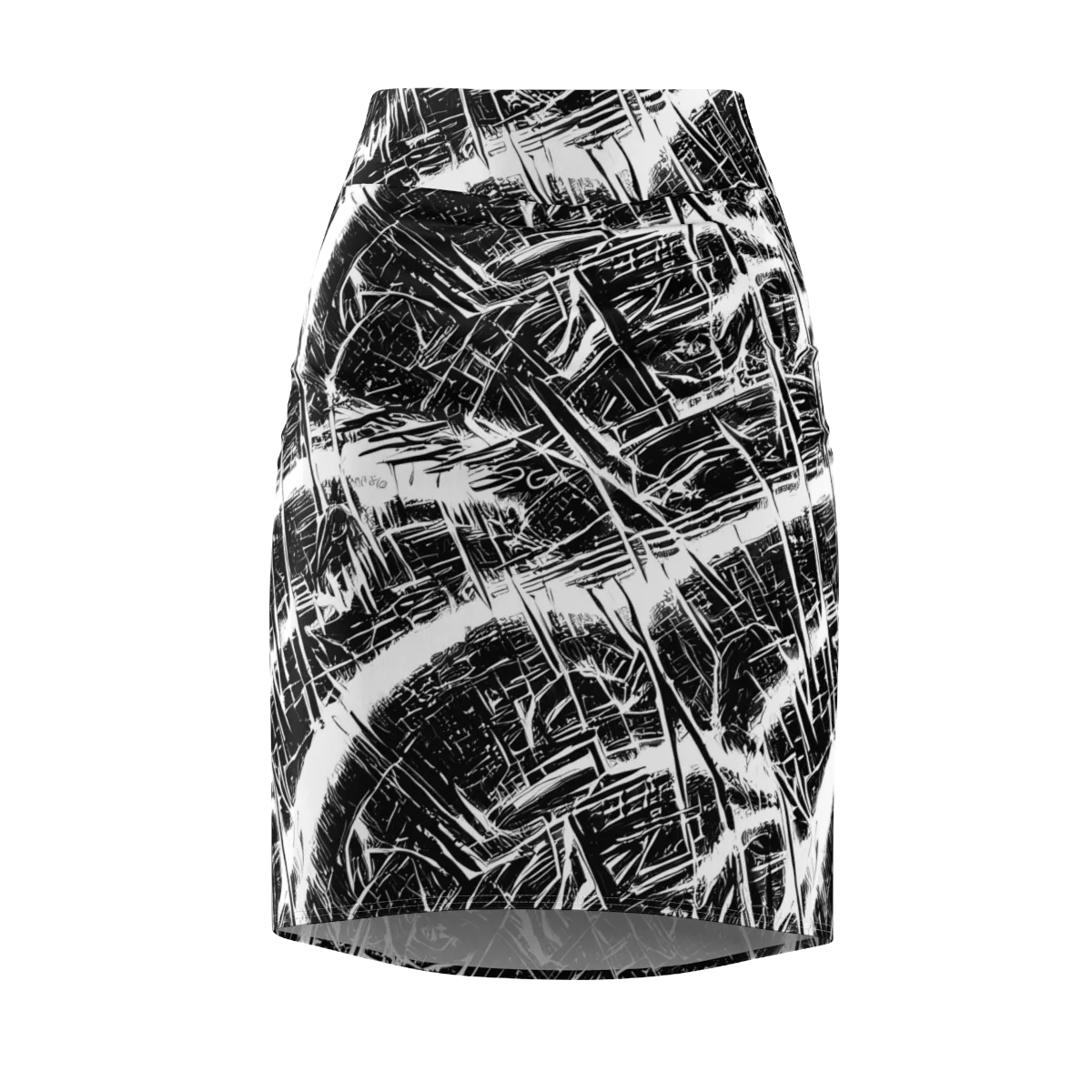Ferriss Fractals on Pencil Skirt — Front