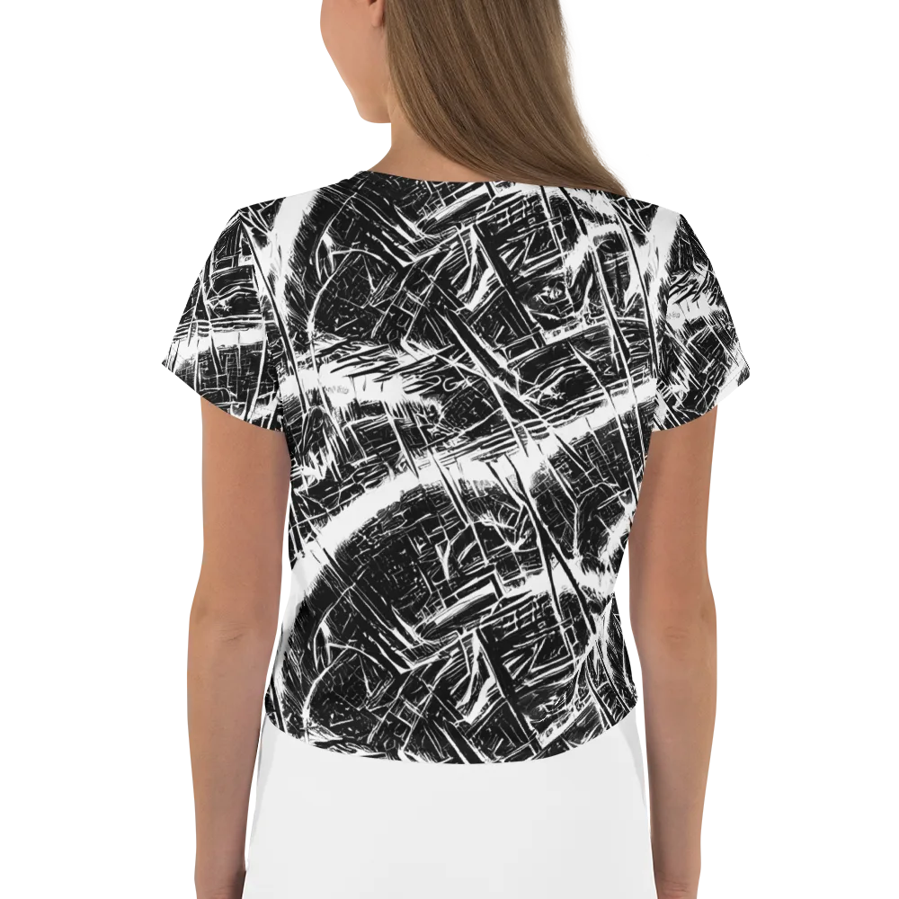 Ferriss Fractals on Crop Tee — Back