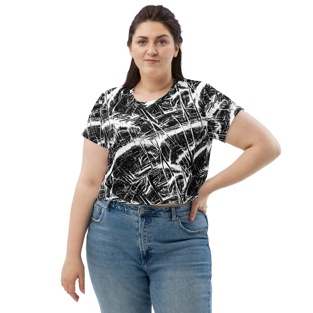 Ferriss Fractals on Crop Tee — Front
