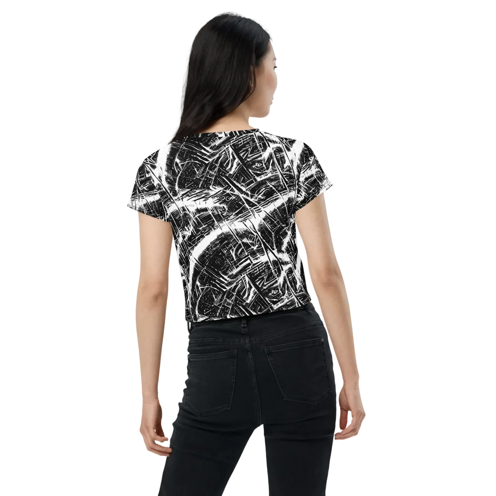 Ferriss Fractals on Crop Tee — Back