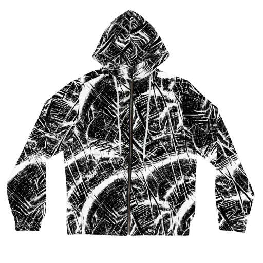 Ferriss Fractals on a Women's Full-Zip Hoodie
