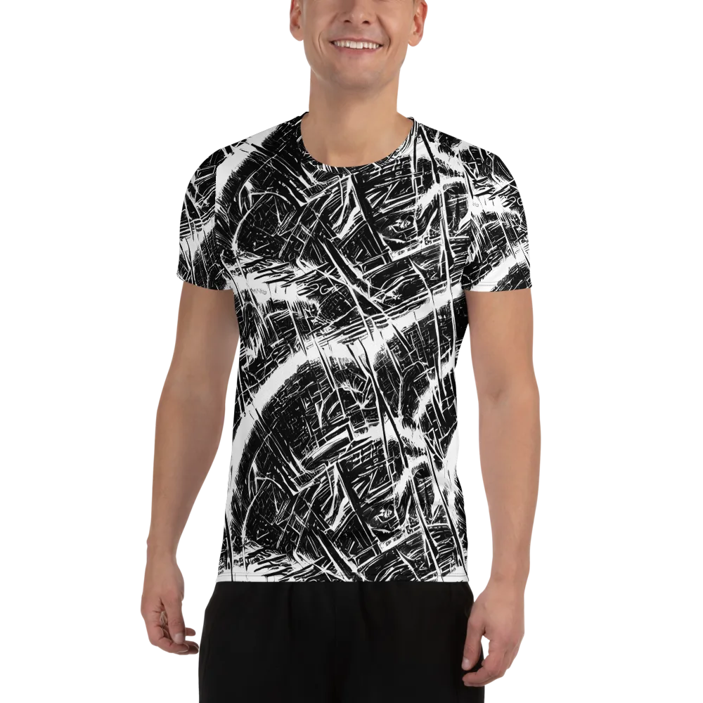 Ferriss Fractals on Men's Athletic T-Shirt — Front