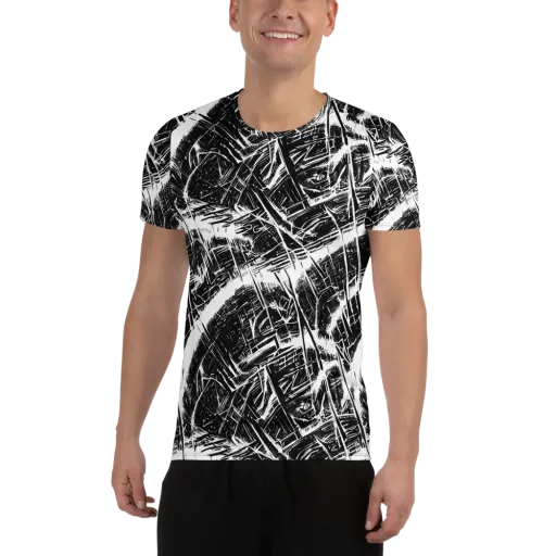 Ferriss Fractals on a Men's Athletic T-Shirt