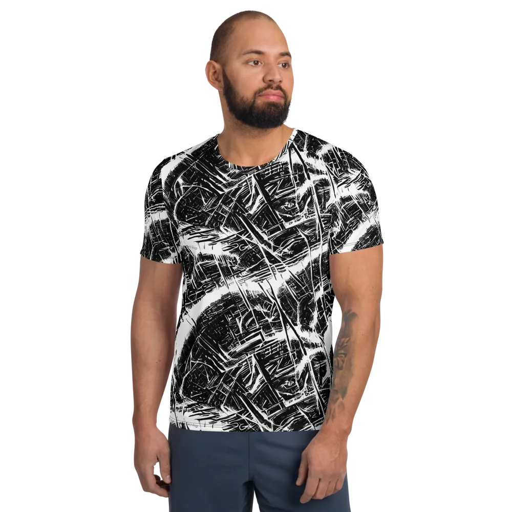 Ferriss Fractals on Men's Athletic T-Shirt — Front