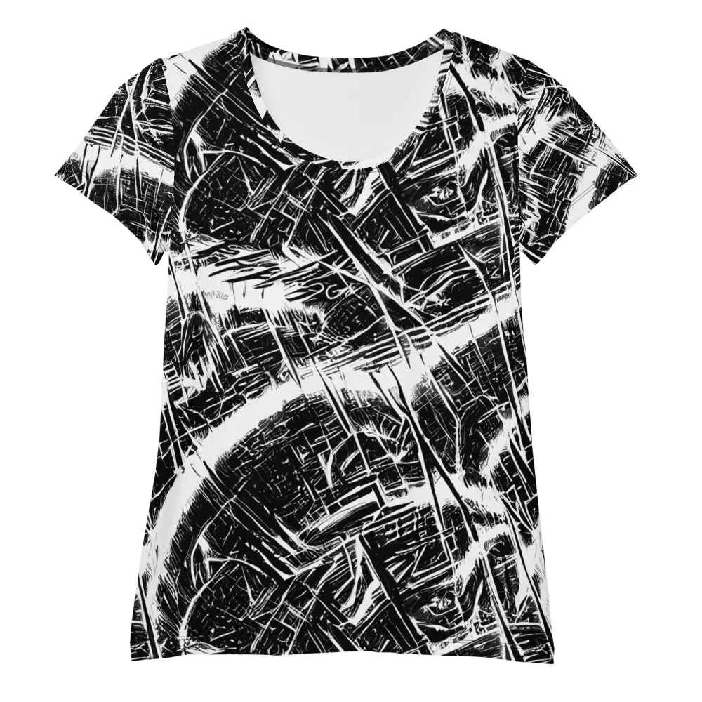 Ferriss Fractals on Women's Athletic T-Shirt — Front