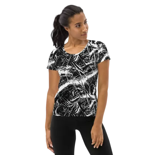 Ferriss Fractals on a Women's Athletic T-Shirt