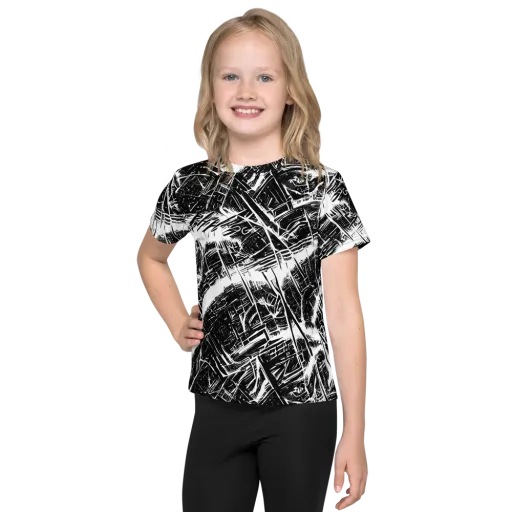 Ferriss Fractals on a Kids Crew Neck T-Shirt