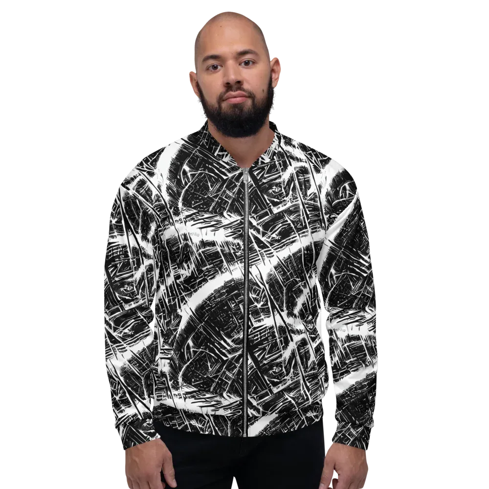 Ferriss Fractals on Bomber Jacket — Front