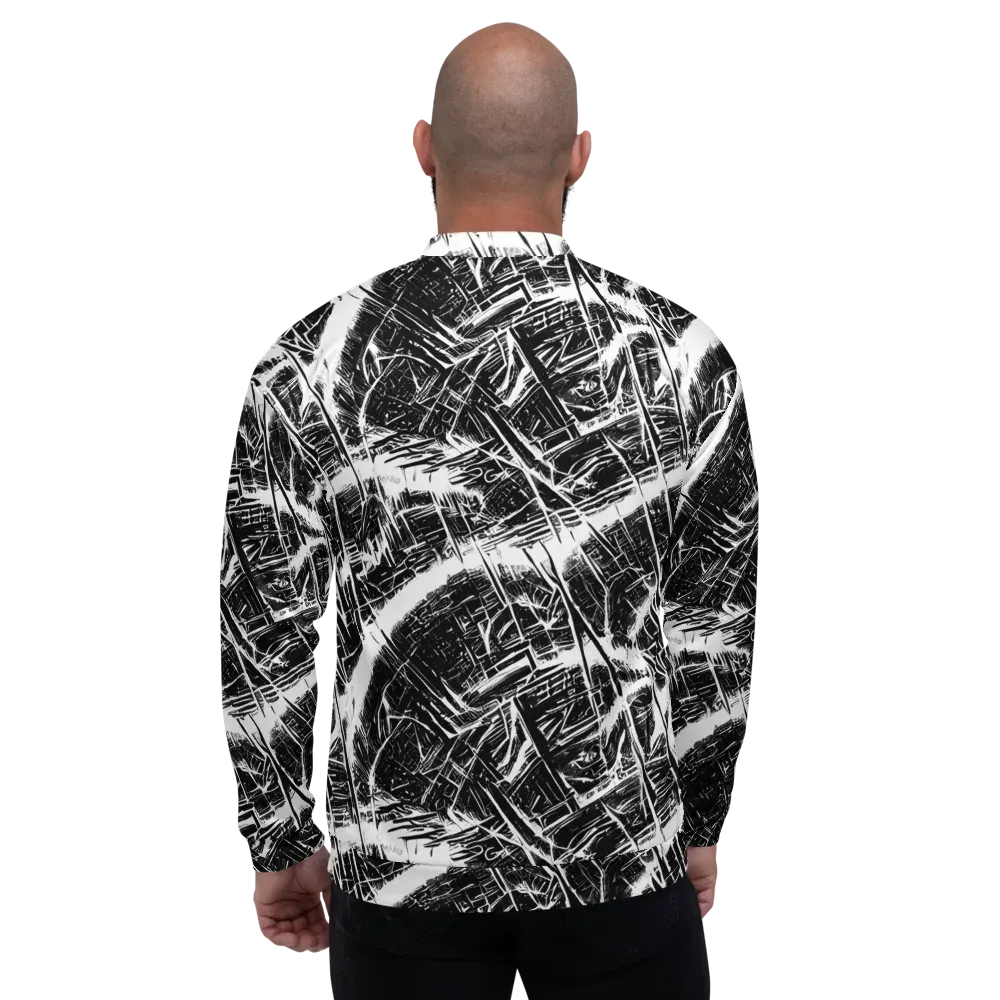 Ferriss Fractals on Bomber Jacket — Back