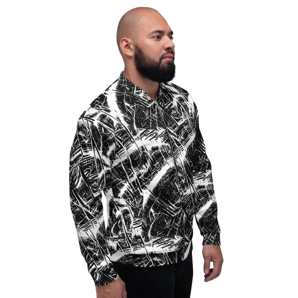 Ferriss Fractals on Bomber Jacket — Right