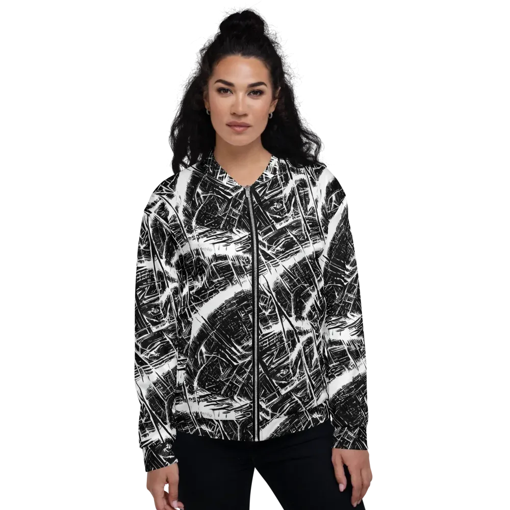 Ferriss Fractals on Bomber Jacket — Front