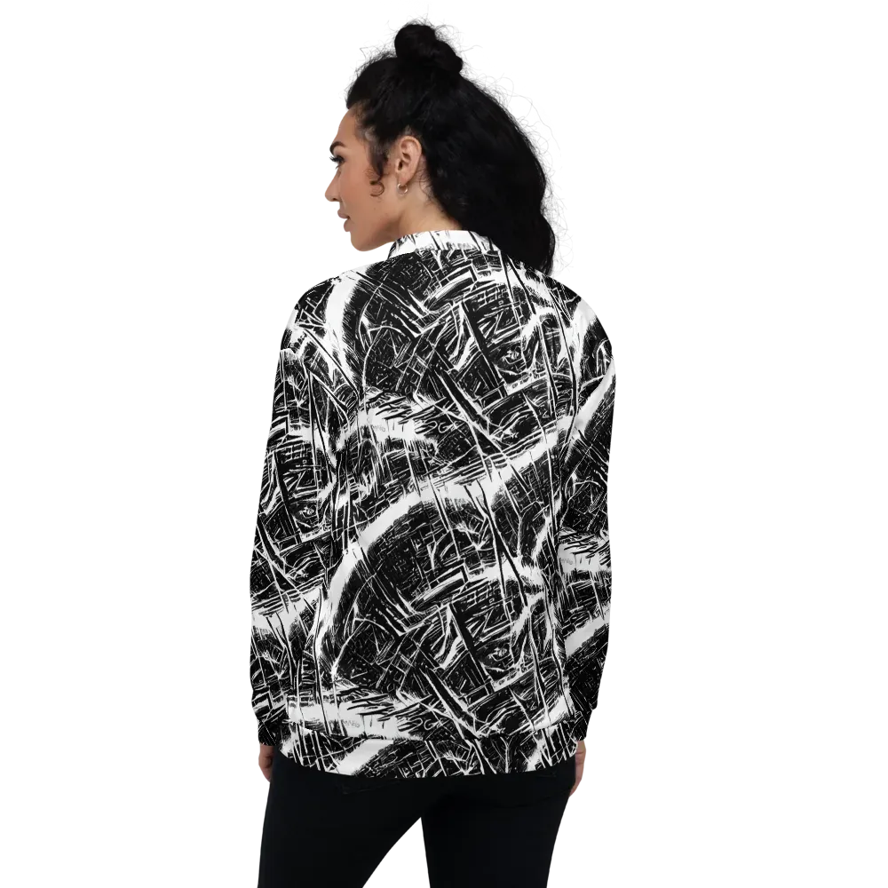 Ferriss Fractals on Bomber Jacket — Back