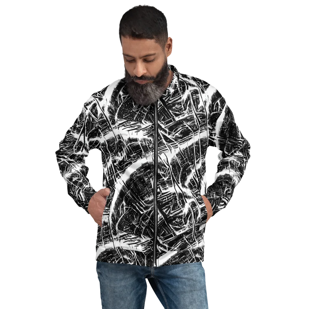 Ferriss Fractals on Bomber Jacket — Front