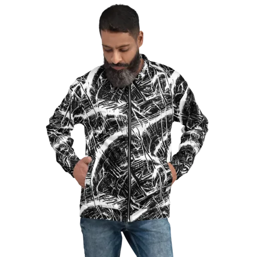 Ferriss Fractals on a Bomber Jacket