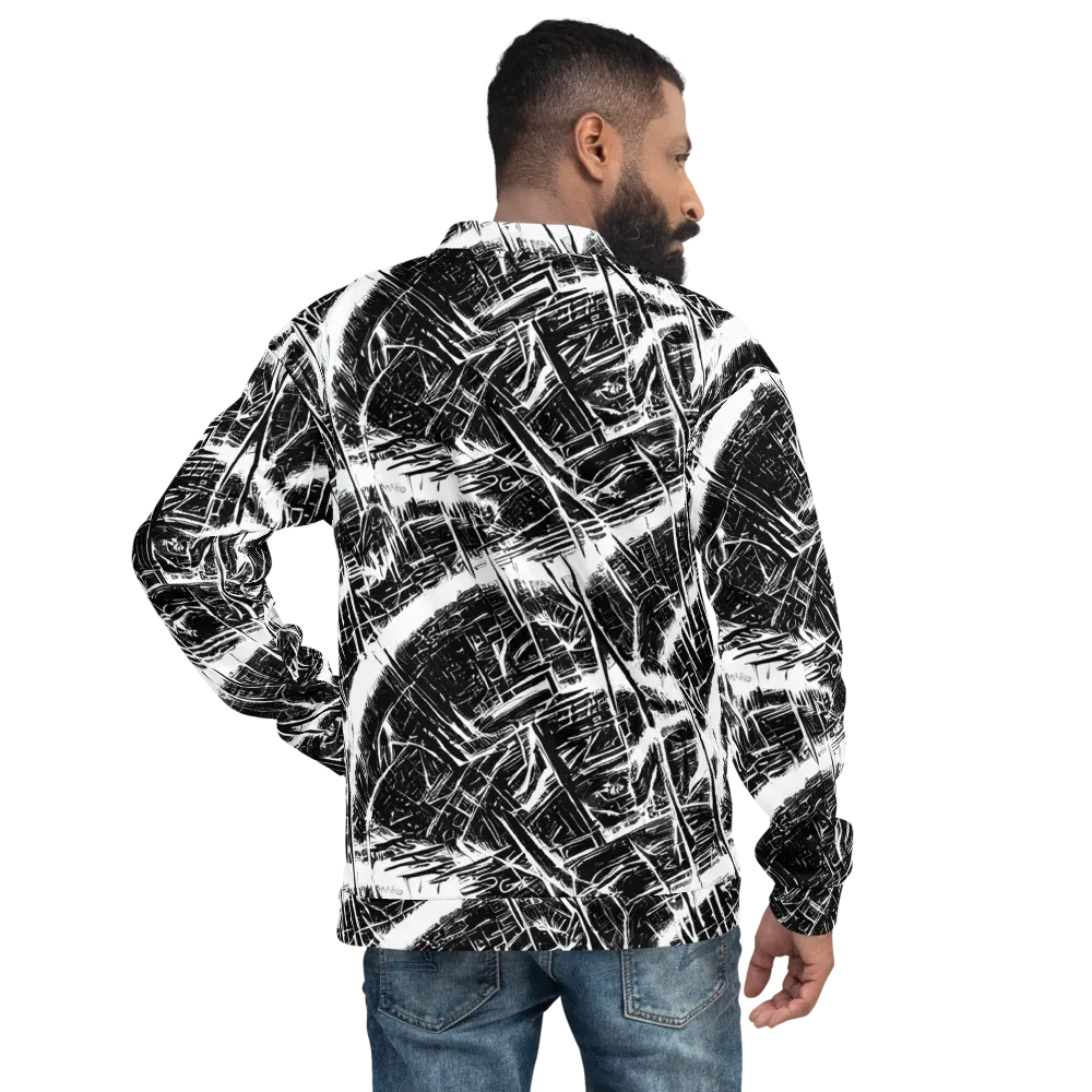 Ferriss Fractals on Bomber Jacket — Back