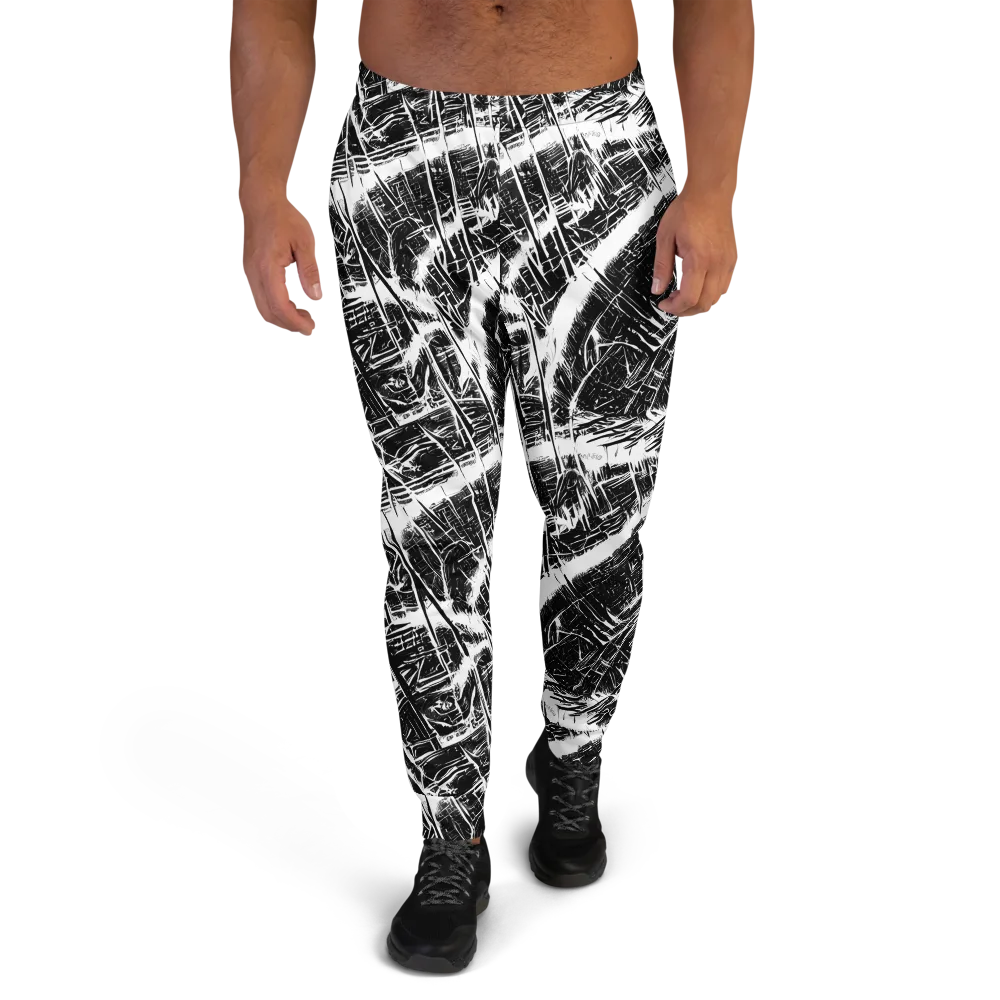 Ferriss Fractals on Men's Joggers — Front