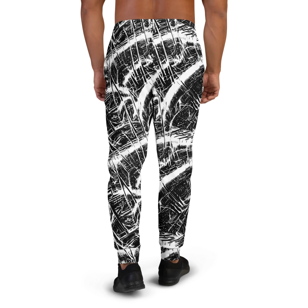 Ferriss Fractals on Men's Joggers — Back