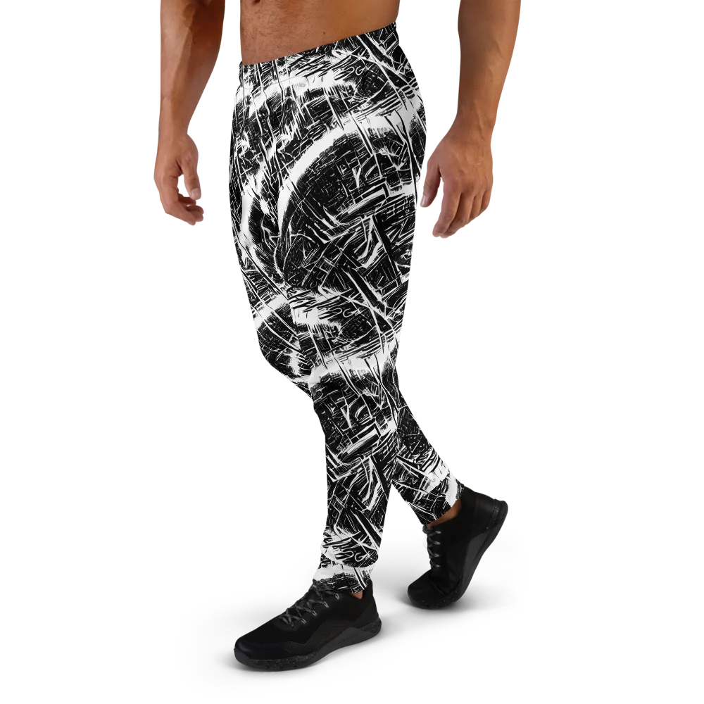 Ferriss Fractals on Men's Joggers — Left