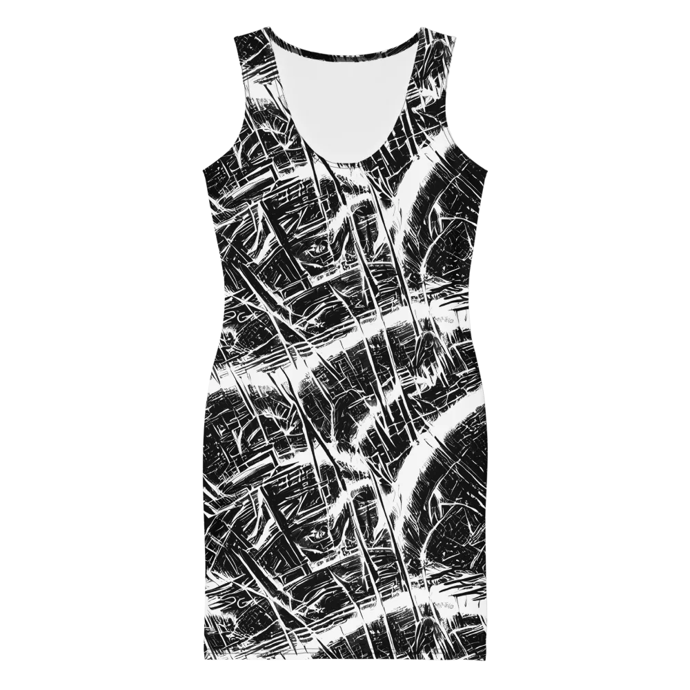 Ferriss Fractals on Bodycon Dress — Front