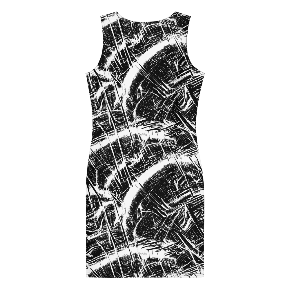 Ferriss Fractals on Bodycon Dress — Back