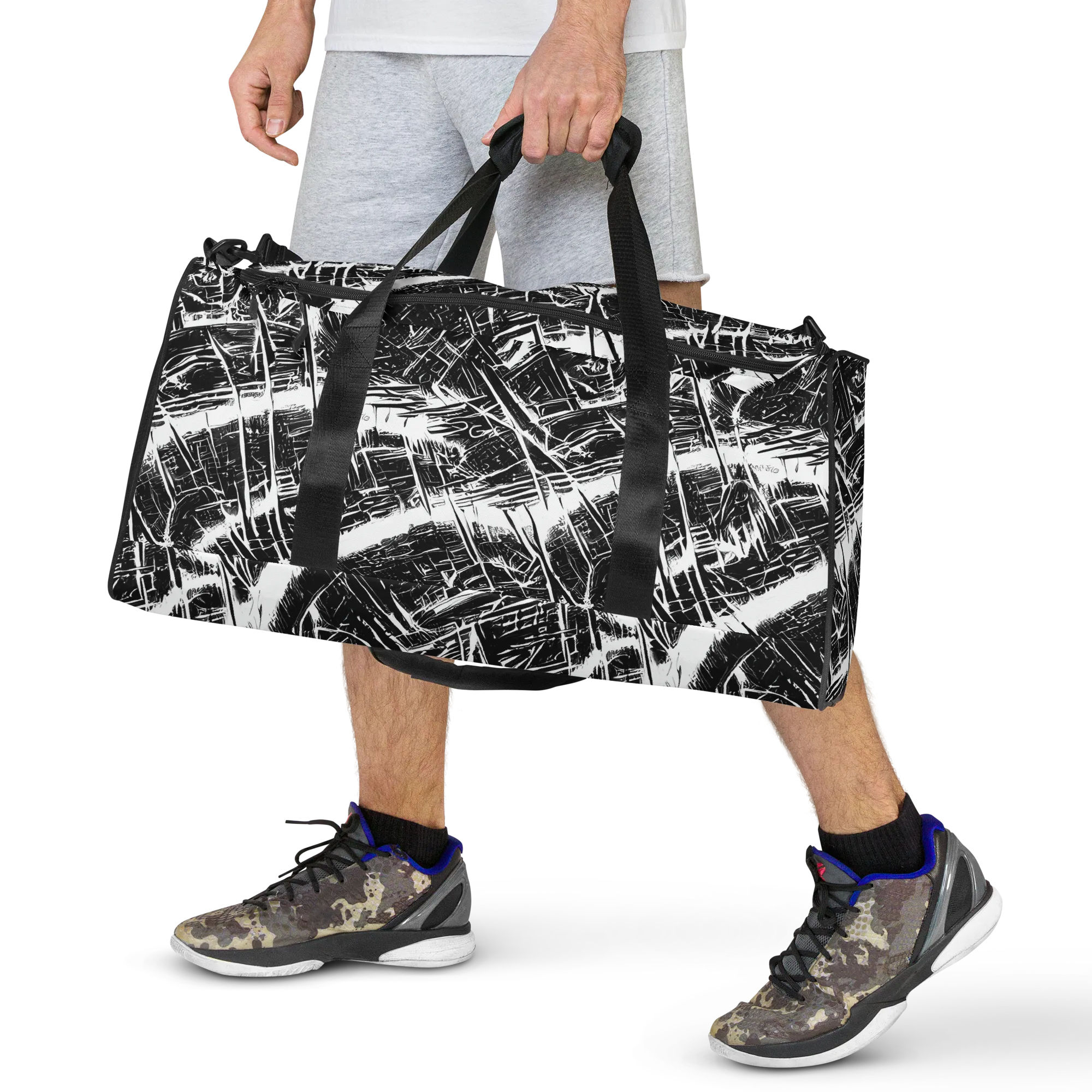 Ferriss Fractals on Duffle Bag — Front