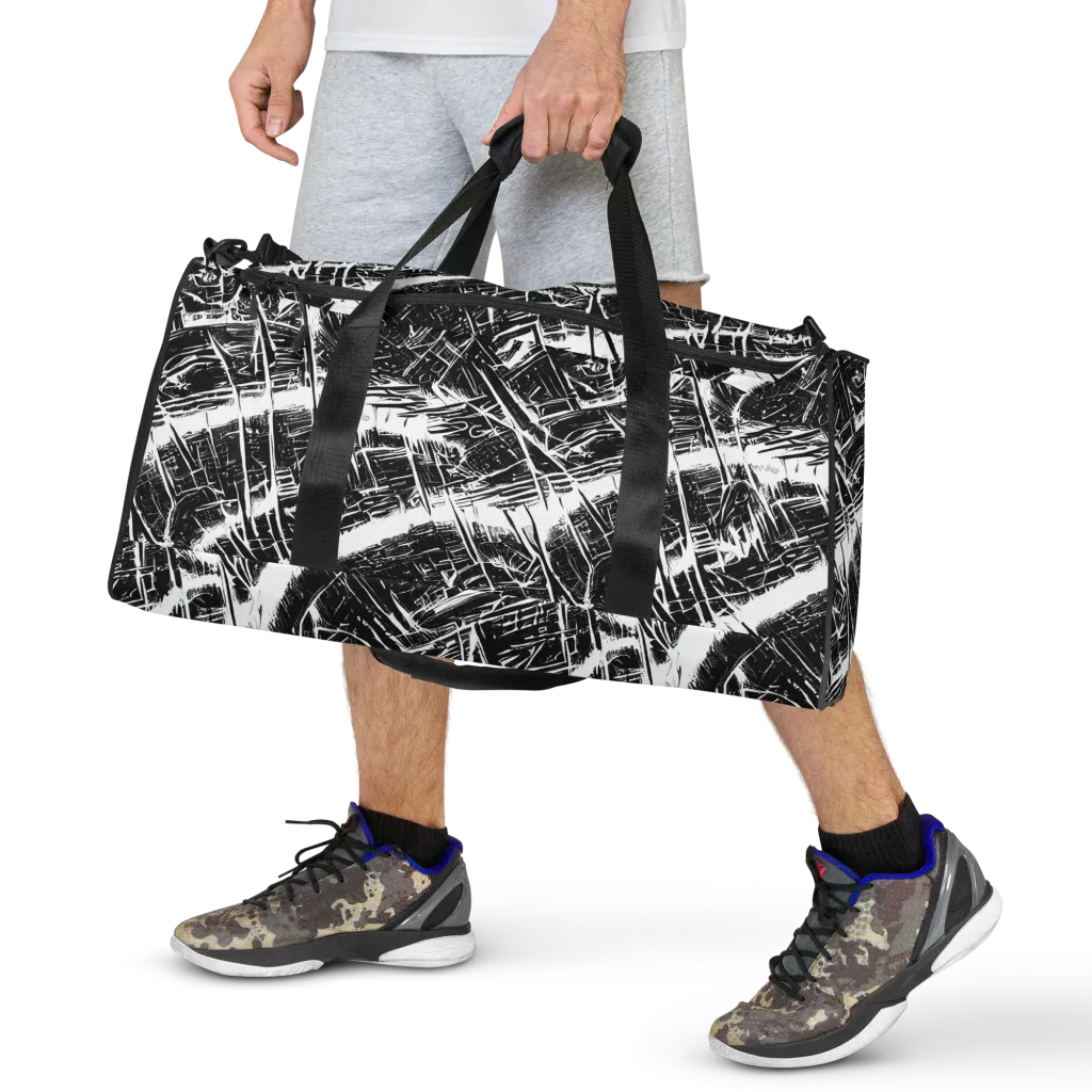 Ferriss Fractals on Duffle Bag — Front
