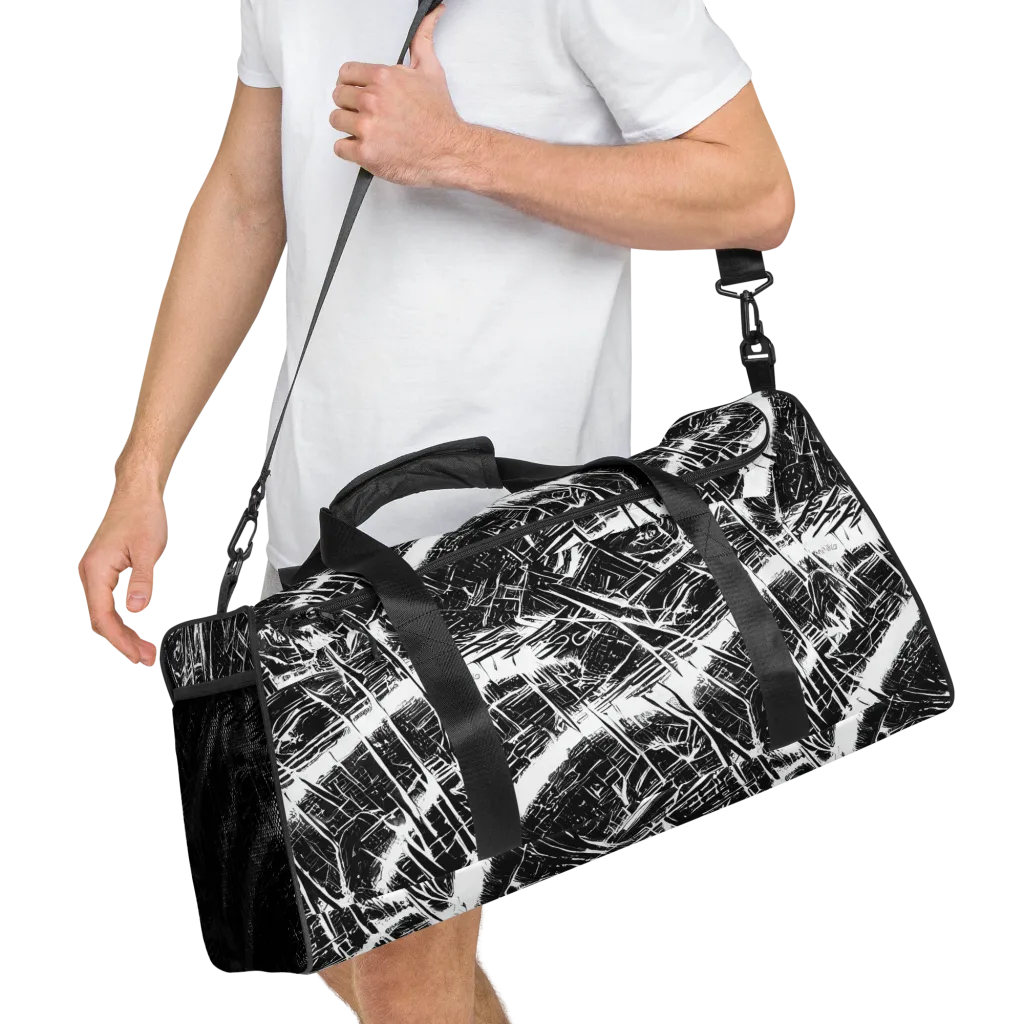 Ferriss Fractals on Duffle Bag — Right Front