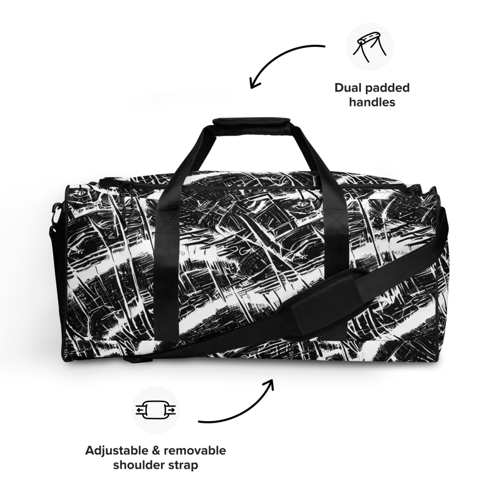 Ferriss Fractals on Duffle Bag — Front
