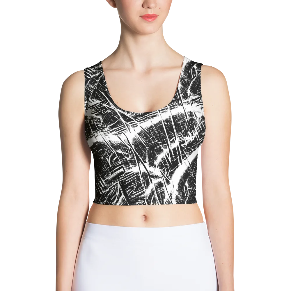 Ferriss Fractals on Crop Top — Front