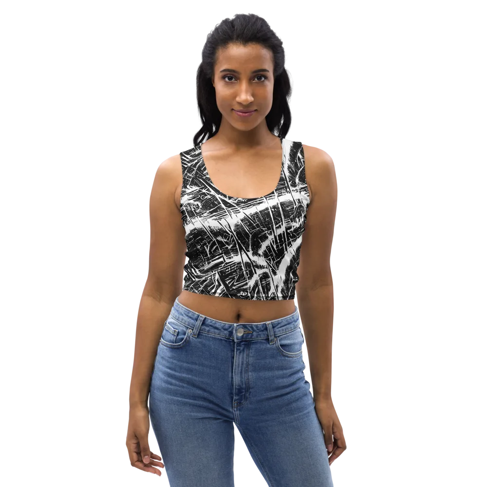 Ferriss Fractals on Crop Top — Front