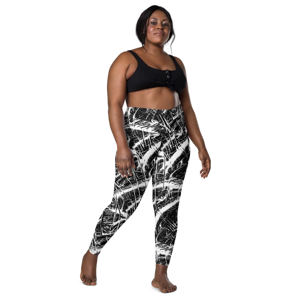 Ferriss Fractals on Leggings with Pockets — Front
