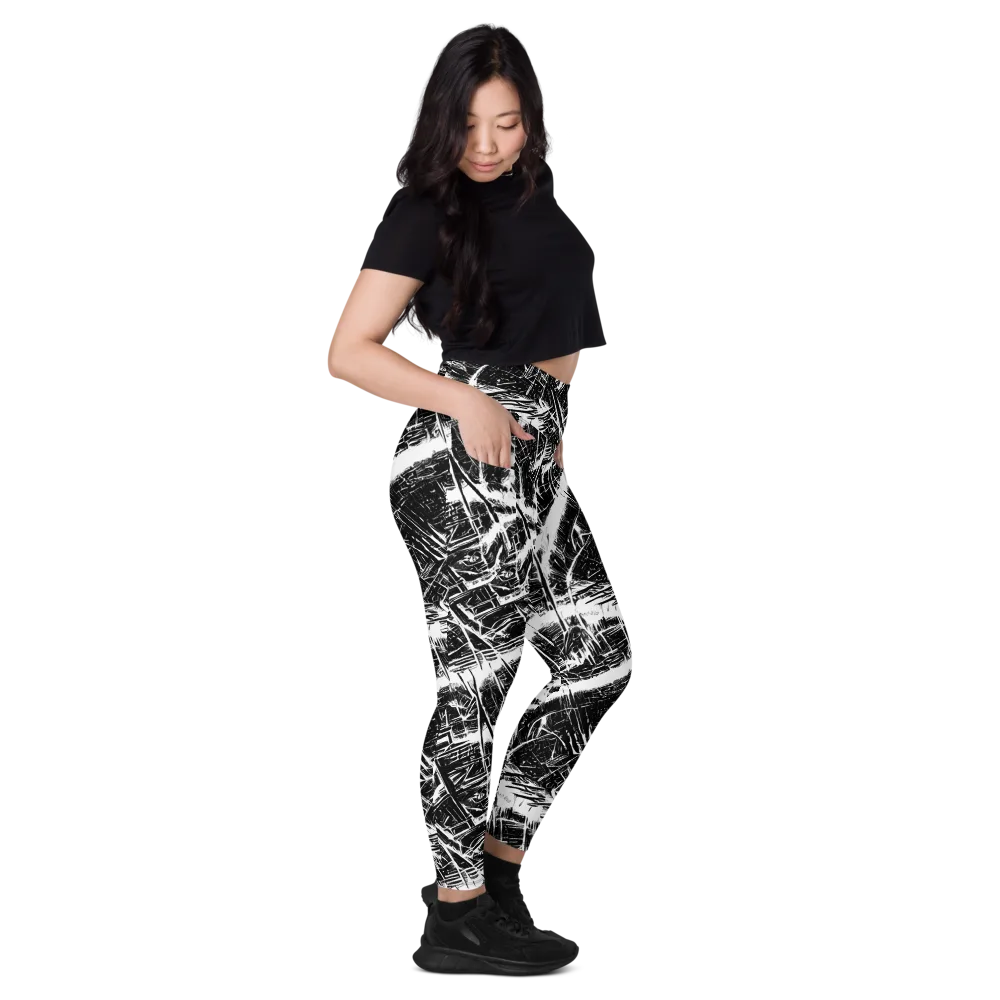 Ferriss Fractals on Leggings with Pockets — Right