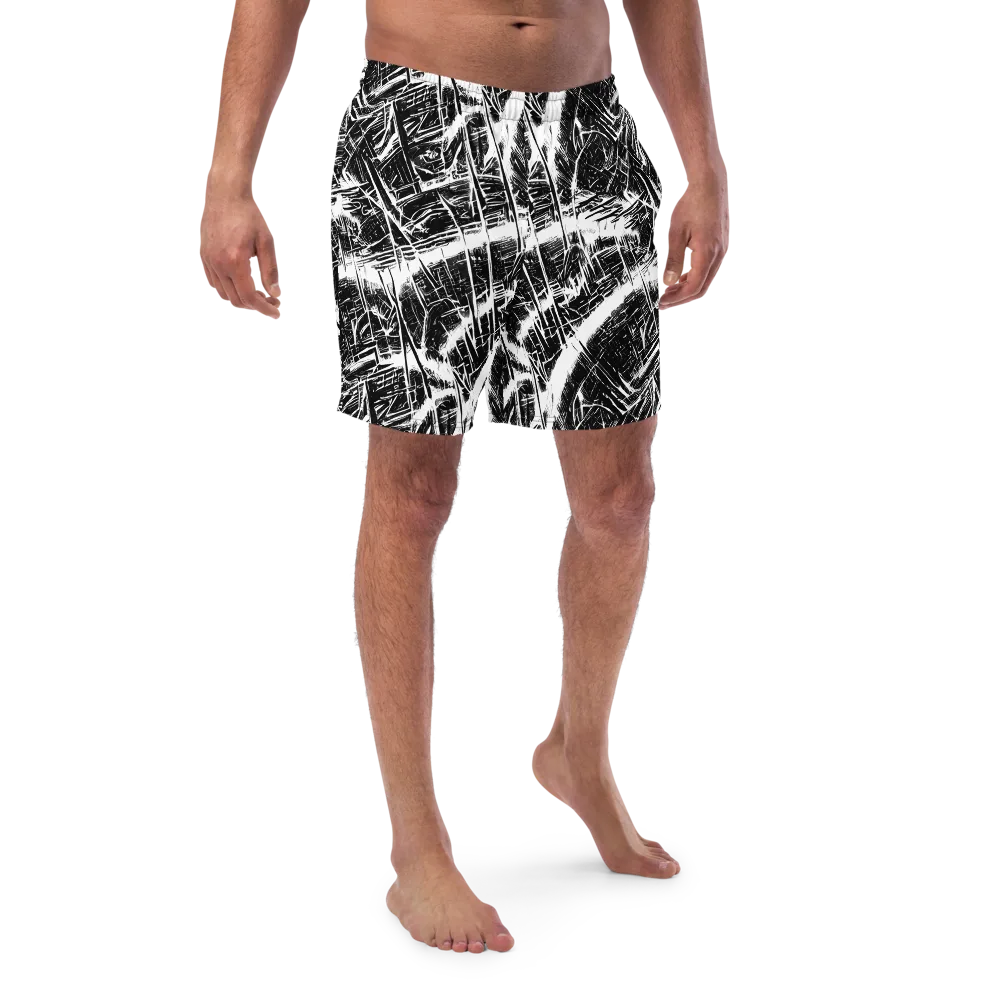 Ferriss Fractals on Swim Trunks — Front