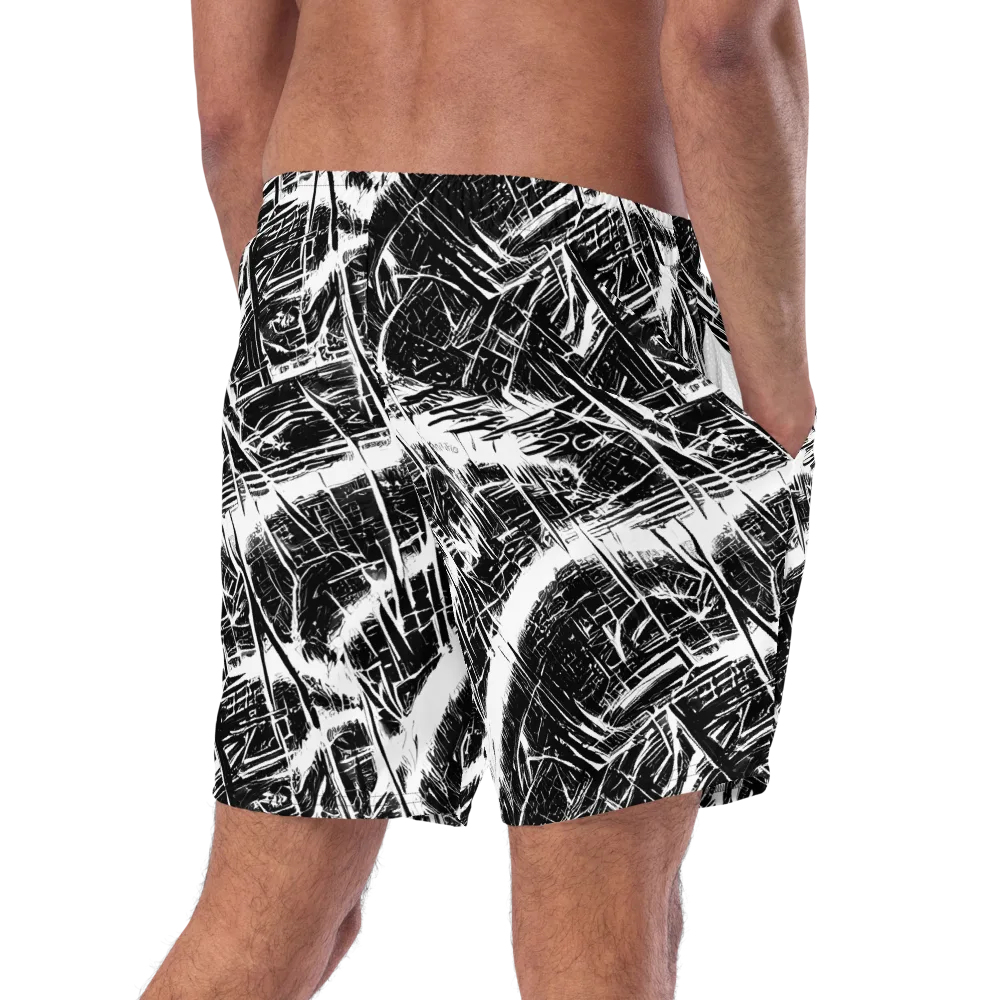 Ferriss Fractals on Swim Trunks — Right Back