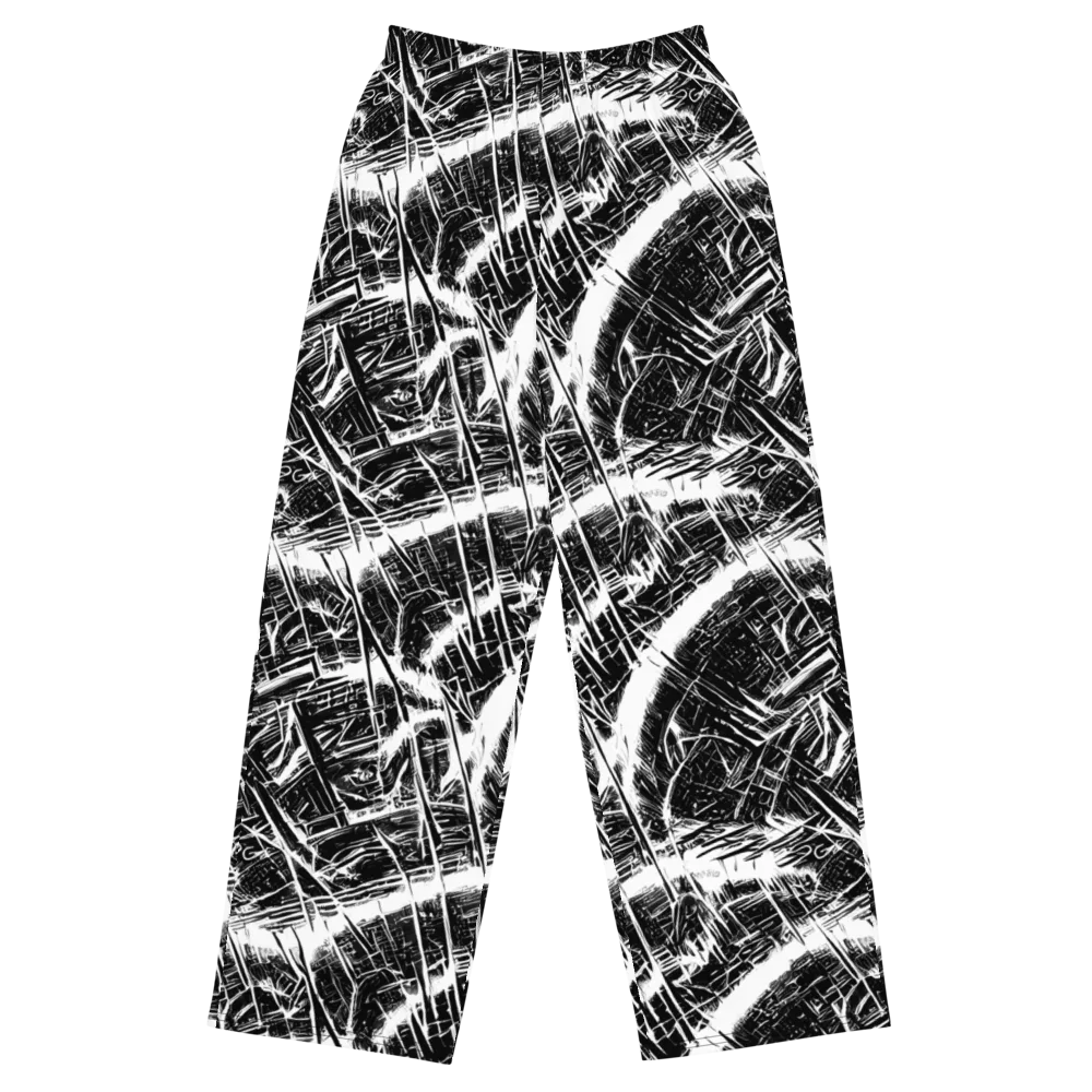 Ferriss Fractals on Wide-Leg Pants — Front
