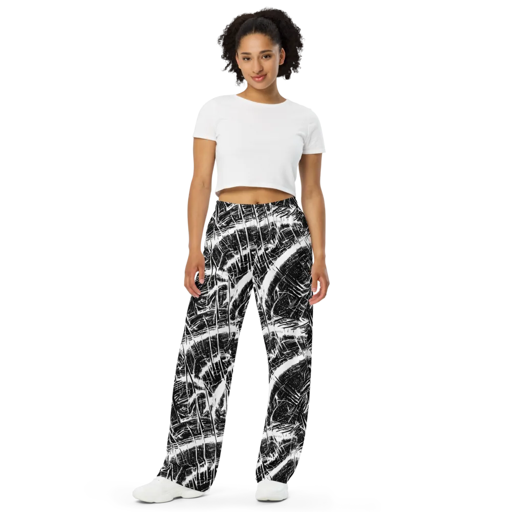 Ferriss Fractals on Wide-Leg Pants — Front