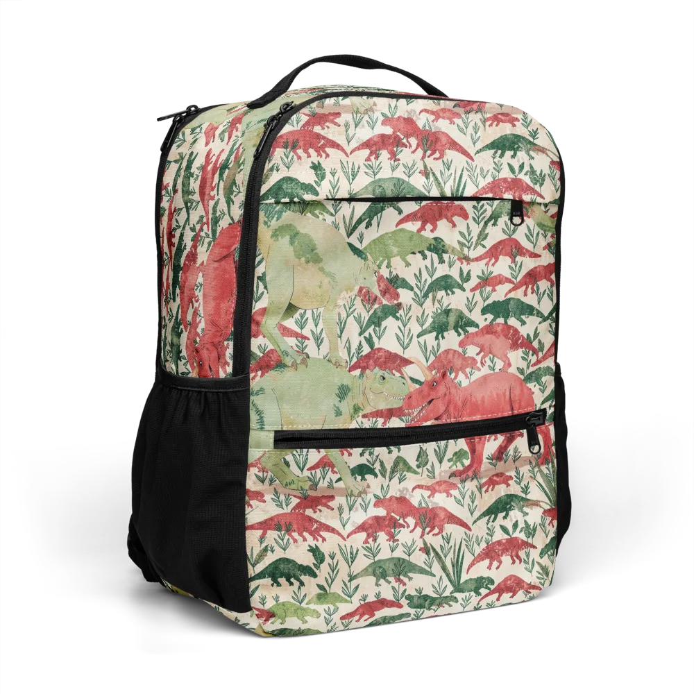 Dino Canopy on Utility Backpack — Right Front