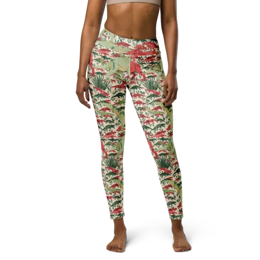 Dino Canopy on a Yoga Leggings