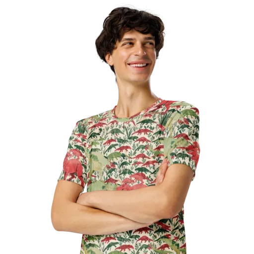 Dino Canopy on a Men's Crew Neck T-Shirt