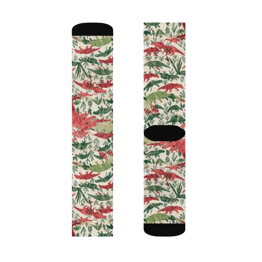 Dino Canopy on Socks — Right Sock