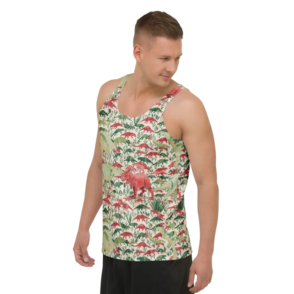 Dino Canopy on Men's Tank Top — Left Front