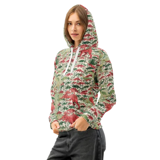 Dino Canopy on a Cotton Hoodie