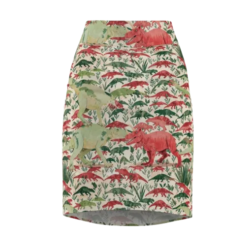 Dino Canopy on a Pencil Skirt