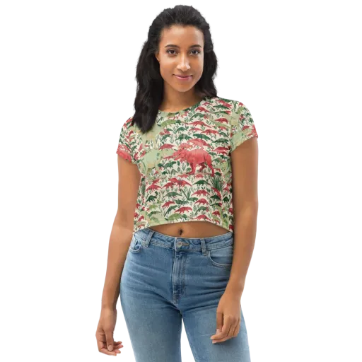 Dino Canopy on a Crop Tee