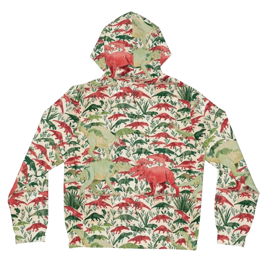 Dino Canopy on Women's Full-Zip Hoodie — Back