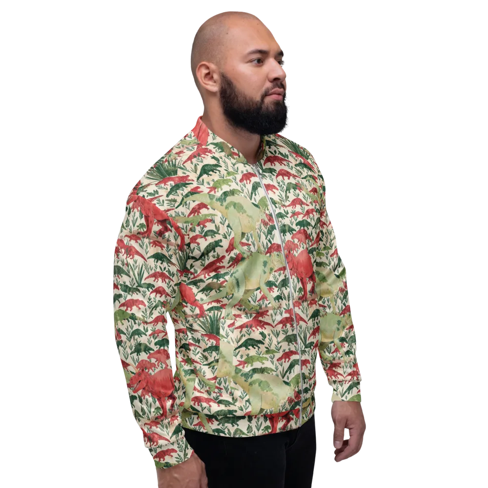 Dino Canopy on Bomber Jacket — Right