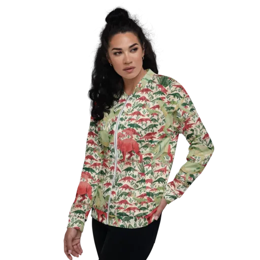Dino Canopy on a Bomber Jacket