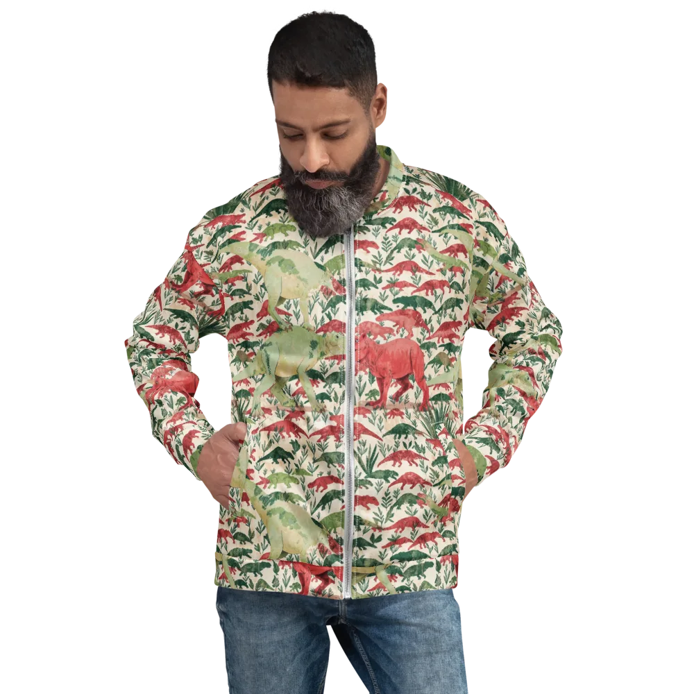 Dino Canopy on Bomber Jacket — Front